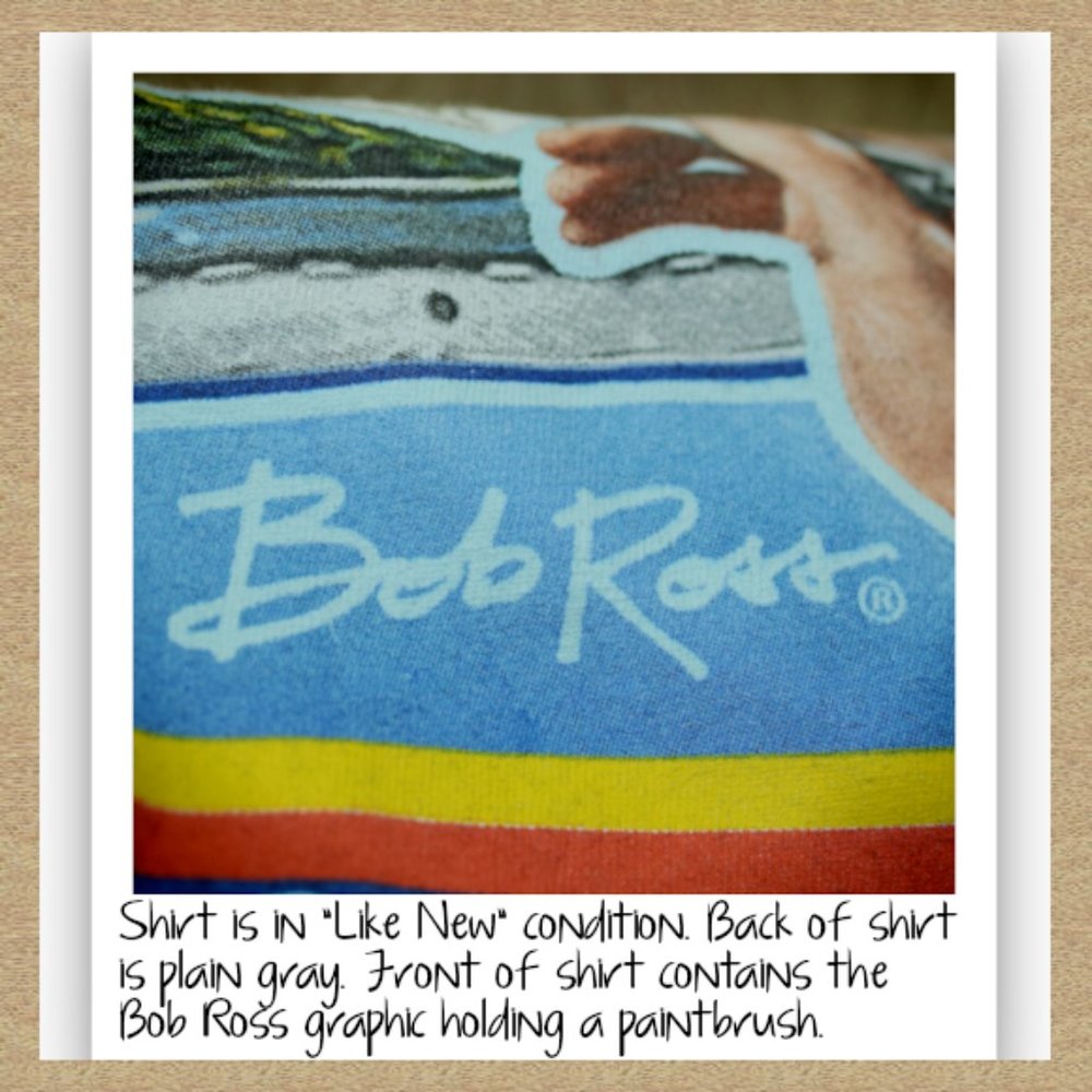 BOB ROSS Gray T-Shirt - Picture 10 of 16